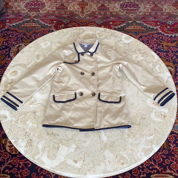 Brooks Brothers Girls Double Breasted Trench Coat - Picture 3 of 14